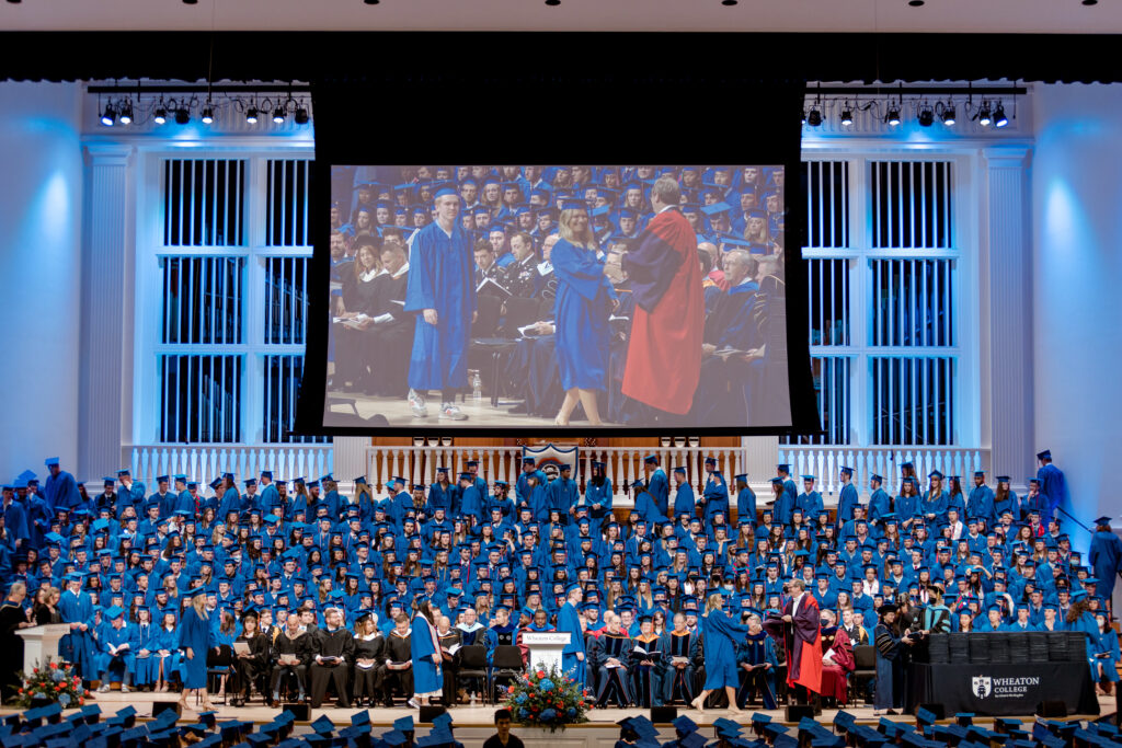 Wheaton College Commencement ceremony in Edman Chapel